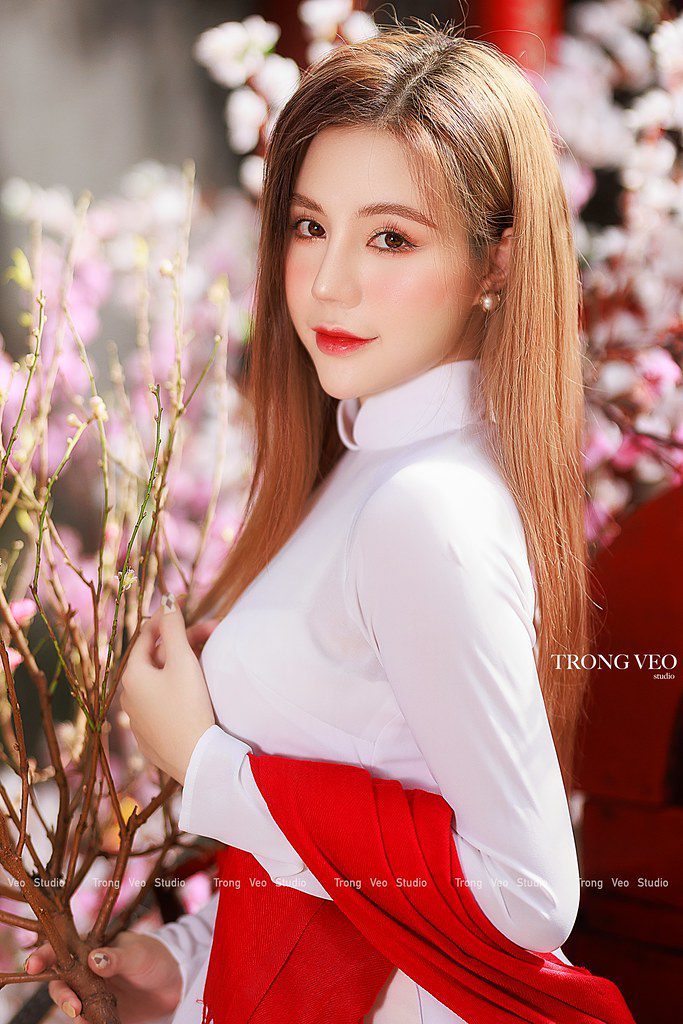 ao dai chup xuan dep